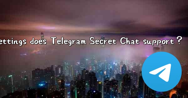 What self-destruct timer settings does Telegram Secret Chat 