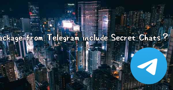 Does the exported data package from Telegram include Secret 
