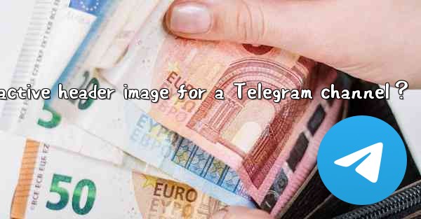 How to set an attractive header image for a Telegram channel