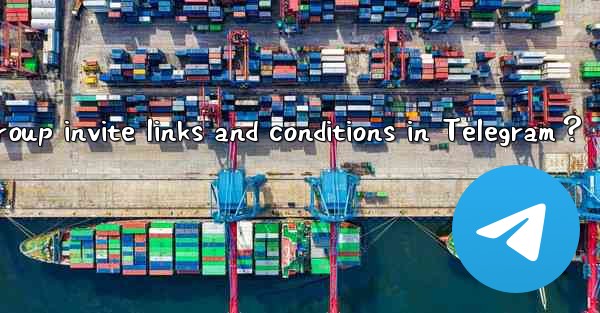 How to set group invite links and conditions in Telegram？