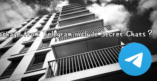 Does the exported data package from Telegram include Secret 