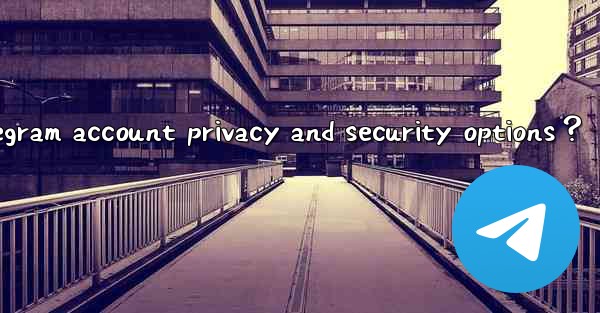 Where can I set Telegram account privacy and security options？