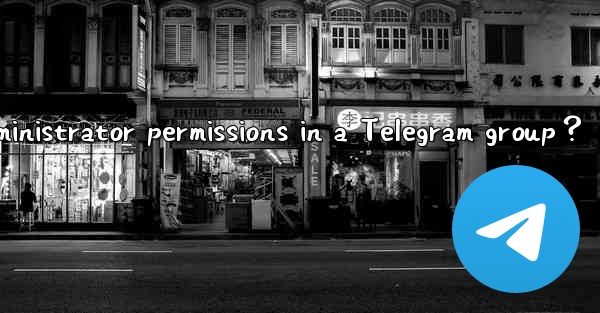 How to set administrator permissions in a Telegram group？