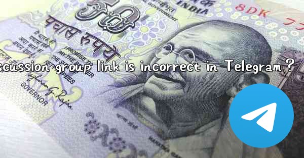 What to do if the discussion group link is incorrect in Tele