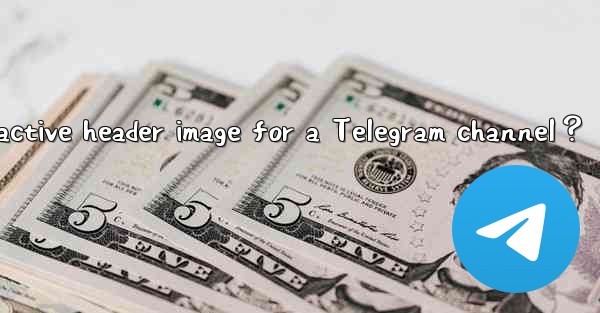 How to set an attractive header image for a Telegram channel